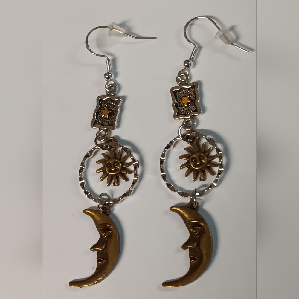 Sun and Moon Earrings (NWT) - Picture 1 of 3